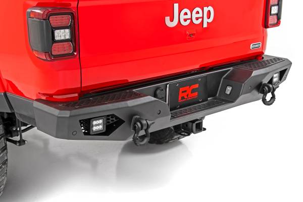 Rough Country - Jeep Heavy-Duty Rear LED Bumper For 20- Up Gladiator Rough Country