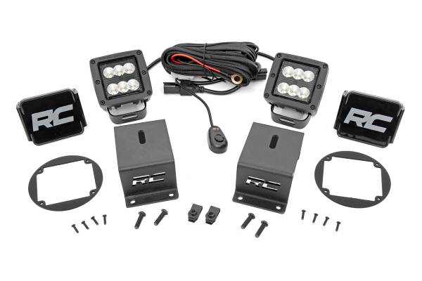 Rough Country - Subaru Led Fog Light Kit Flood Beam For 14-18 Forester Rough Country