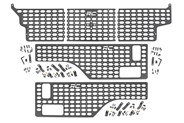 Rough Country - Jeep Molle Panel Bed Mounting System 20-Up Gladiator Combo-All Sides Rough Country