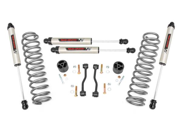 Rough Country - 2.5 Inch Leveling Kits Springs V2 20-Up Jeep Gladiator JT 4WD Rough Country