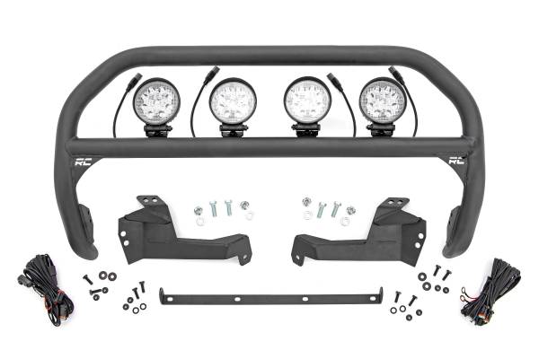 Rough Country - Nudge Bar 4 Inch Round Led (x4) 21-Up Ford Bronco Sport 4WD Rough Country