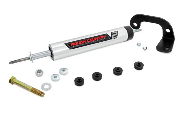 Rough Country - V2 Steering Stabilizer 88-99 Chevy/GMC C1500/K1500 Truck/SUV 4WD Rough Country