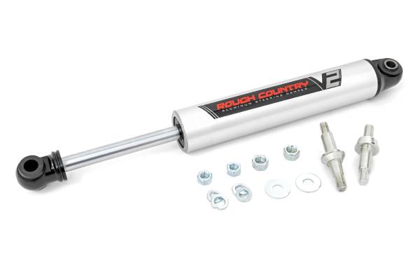 Rough Country - V2 Steering Stabilizer 73-91 Chevy/GMC C10/K10 C15/K15 Truck/Half-Ton Suburban/Jimmy Rough Country