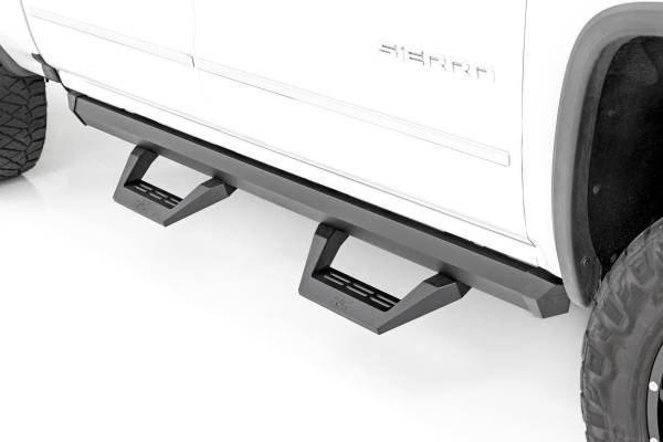 Rough Country - SRX2 Adjustable Aluminum Step Crew Cab 07-18 Chevy/GMC 1500/2500HD/3500HD Rough Country