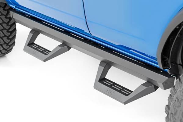 Rough Country - SRX2 Adjustable Aluminum Step 21-Up Ford Bronco 4WD Rough Country