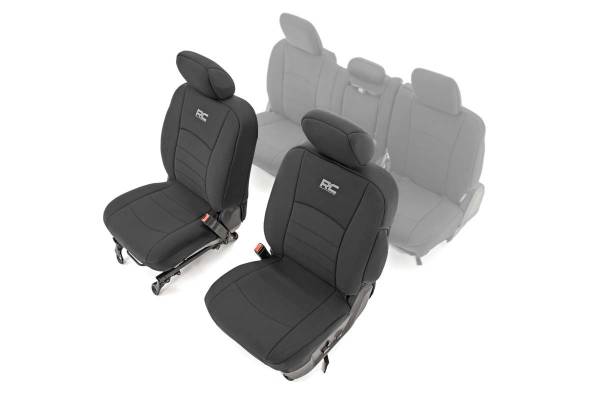 Rough Country - Seat Covers Bucket Seats Front 19-22 Ram 1500 2WD/4WD Rough Country