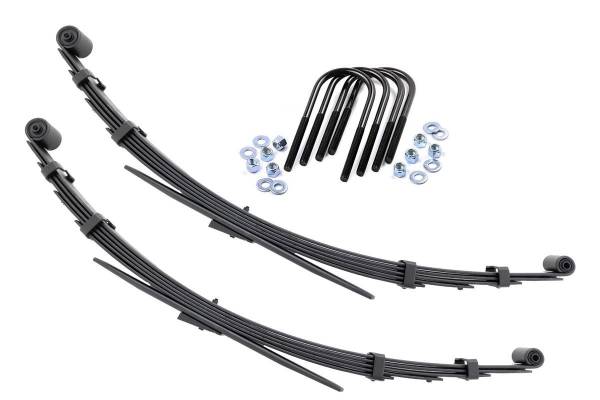 Rough Country - Rear Leaf Springs 3 Inch Lift Pair 74-90 Jeep Grand Wagoneer/J10 Truck/J20 Truck/Wagoneer 4WD Rough Country