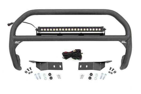 Rough Country - Nudge Bar 20 Inch Black Series Single Row LED 07-21 Toyota Tundra Rough Country