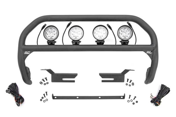 Rough Country - Nudge Bar 4 Inch Round Led (x4) 21-Up Ford Bronco 4WD Rough Country