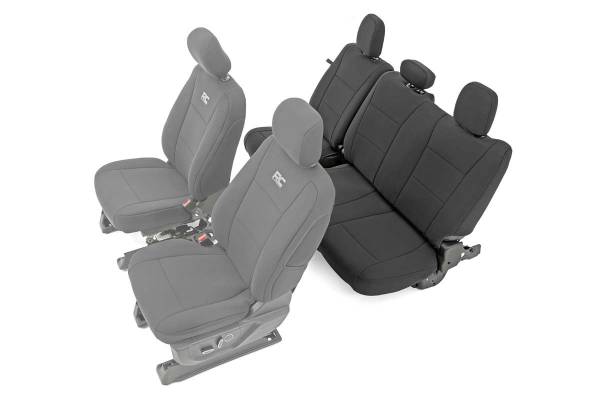 Rough Country - Seat Covers Rear Bench Seat Ford F-150 (15-21)/Super Duty (17-23) Rough Country