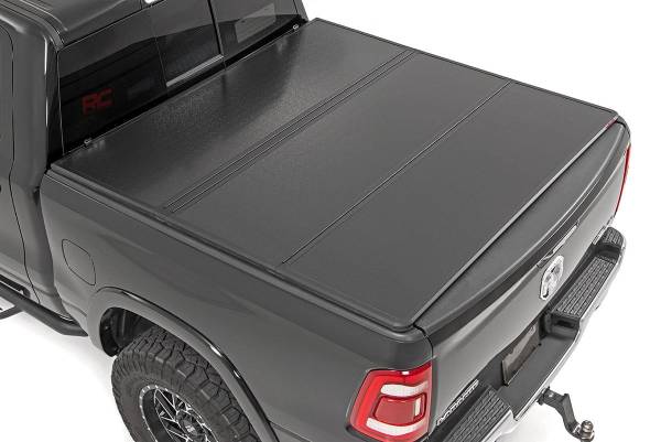 Rough Country - Hard Folding Bed Cover 5.5 Ft Bed Ram 1500 2WD/4WD (10-23 and Classic) Rough Country