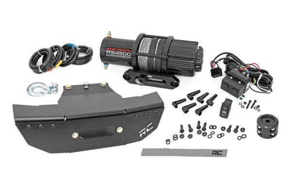 Rough Country - Winch Mount RS4500S Polaris RZR Turbo S 4WD (18-21) Rough Country