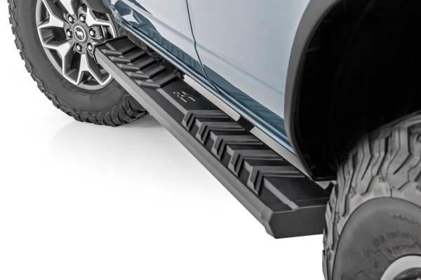 Rough Country - BA2 Running Boards Side Step Bars 4-Door Ford Bronco 21-Up Rough Country