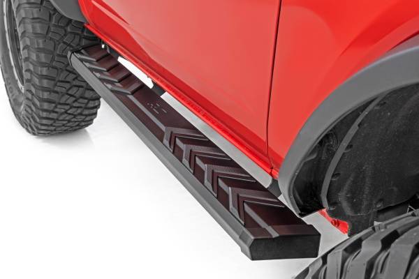 Rough Country - BA2 Running Boards Side Step Bars 2-Door Ford Bronco 21-Up Rough Country