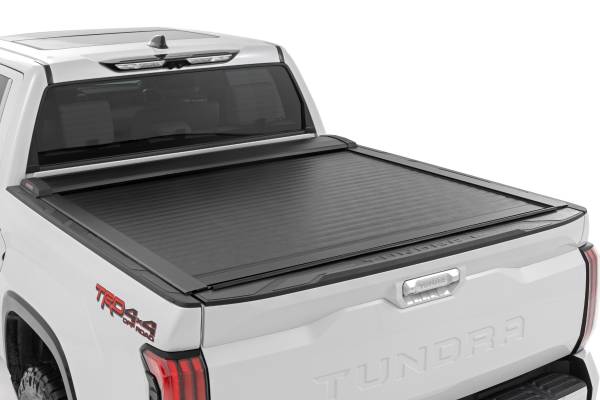 Rough Country - Retractable Bed Cover 5 Foot 7 Inch Bed Toyota Tundra (2022-2023) Rough Country