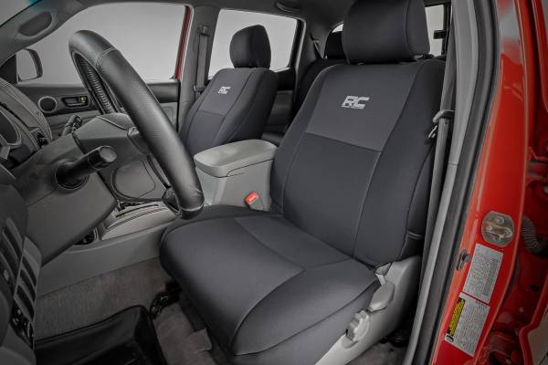 Rough Country - Seat covers FR and RR Crew Cab Toyota Tacoma 2WD/4WD (05-15) Rough Country