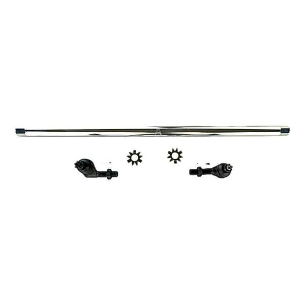 Apex Chassis - Jeep Wrangler JK - 1 Ton Drag Link Kit - Polished Aluminum - No Flip Apex Chassis