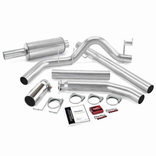 Banks Power - Git-Kit Bundle Power System W/Single Exit Exhaust Chrome Tip 01 Dodge 5.9L Extended Cab Banks Power