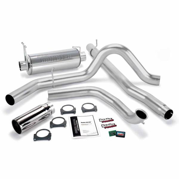 Banks Power - Git-Kit Bundle Power System W/Single Exit Exhaust Chrome Tip 99 Ford 7.3L Truck W/Catalytic Converter Banks Power