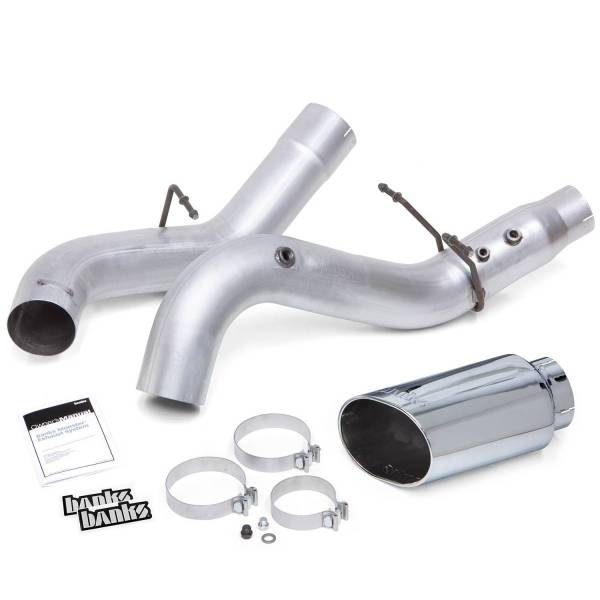 Banks Power - Monster Exhaust System 5-inch Single Exit Chrome Tip 20-23 Chevy/GMC 2500/3500 Duramax 6.6L L5P Banks Power