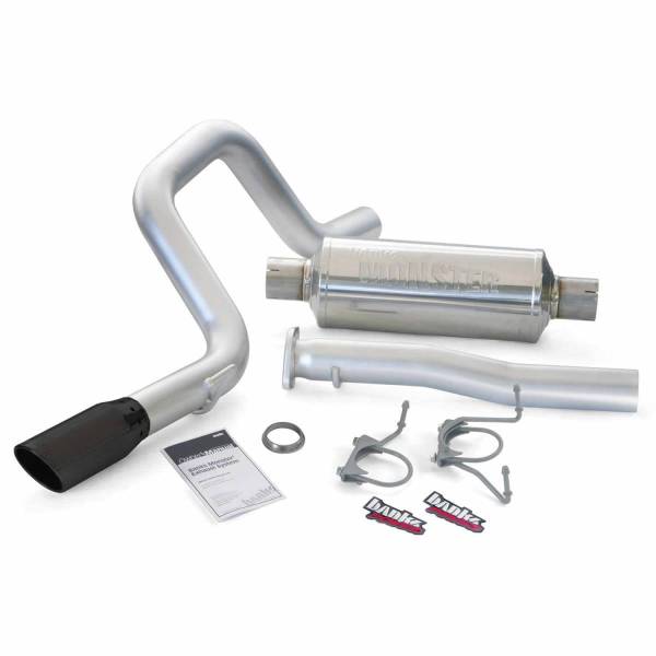 Banks Power - Monster Exhaust System Single Exit Black Round Tip 07-14 Toyota 4.0 FJ Cruiser Banks Power