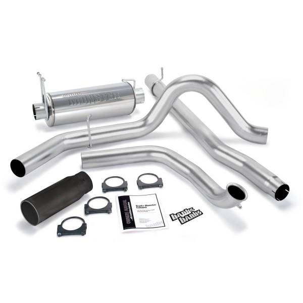 Banks Power - Monster Exhaust System Single Exit Black Round Tip 99-03 Ford 7.3L without Catalytic Converter Banks Power