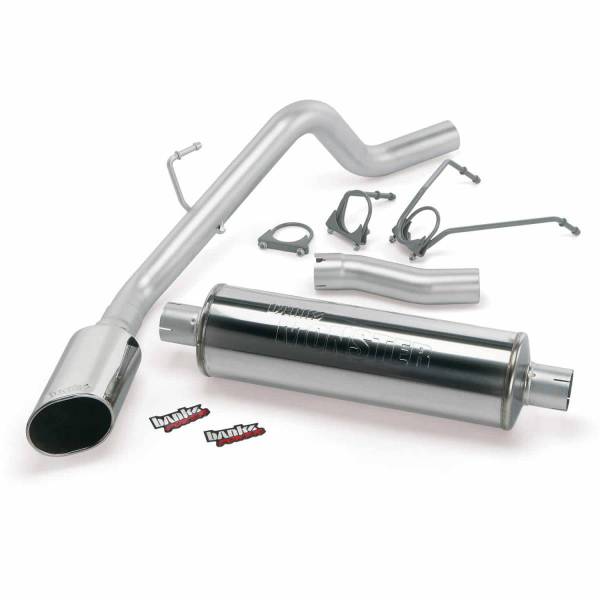 Banks Power - Monster Exhaust System Single Exit Chrome Ob Round Tip 09 Dodge 5.7 HEMI CCSB Banks Power