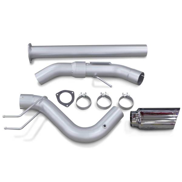 Banks Power - Monster Exhaust System Single Exit Chrome Ob Round Tip 2017- 2022 Ford Super Duty 6.7L Diesel Banks Power