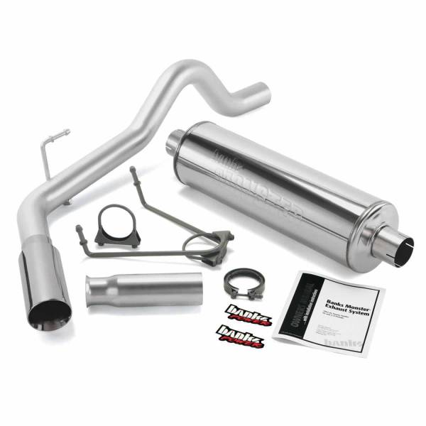 Banks Power - Monster Exhaust System Single Exit Chrome Tip 00-06 Toyota 3.4L 4.0L 4.7L Tundra Banks Power