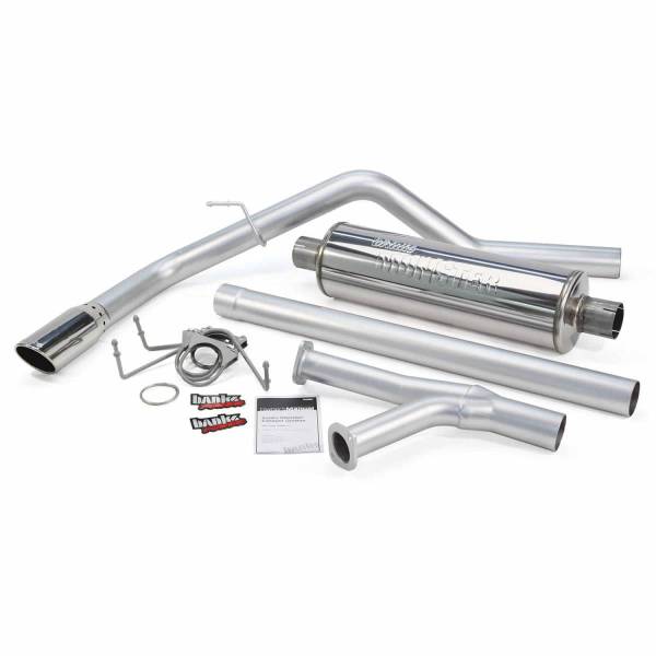 Banks Power - Monster Exhaust System Single Exit Chrome Tip 07-08 Toyota Tundra 5.7L Crew Max Short Bed/RCSB/RCLB/DCSB/DCLB Banks Power