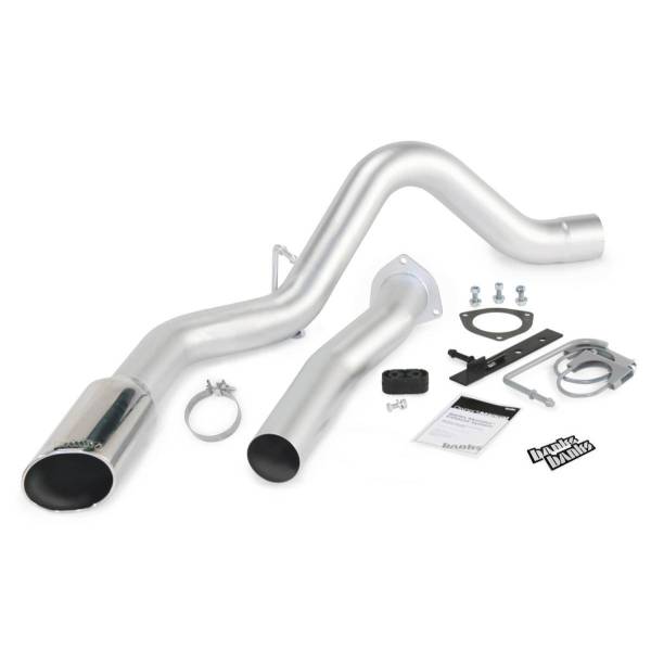 Banks Power - Monster Exhaust System Single Exit Chrome Tip 07-10 Chevy 6.6L LMM ECSB-CCLB to Banks Power