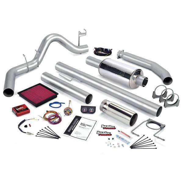 Banks Power - Stinger Bundle Power System W/Single Exit Exhaust Chrome Tip 01 Dodge 5.9L Standard Cab 235hp Banks Power