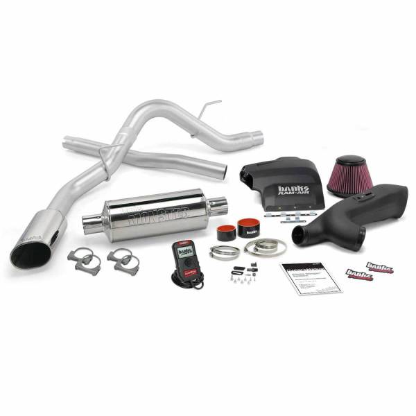 Banks Power - Stinger Bundle Power System W/Single Exit Exhaust Chrome Tip 11-14 Ford F-150 3.5L EcoBoost Regular Cab Short Bed Banks Power