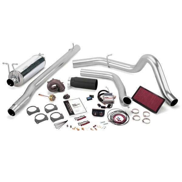 Banks Power - Stinger Plus Bundle Power System W/Single Exit Exhaust Black Tip 99.5 Ford 7.3L F250/F350 Automatic Transmission Banks Power