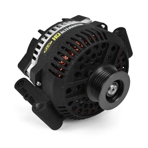 XDP Xtreme Diesel Performance - Wrinkle Black HD High Output Alternator 1994-1997 Ford 7.3L Powerstroke XD357 XDP