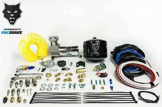 Pacbrake - HP10163 Onboard Air with 1/2 Gallon Air tank W/Air Compressor Air Tank Fittings