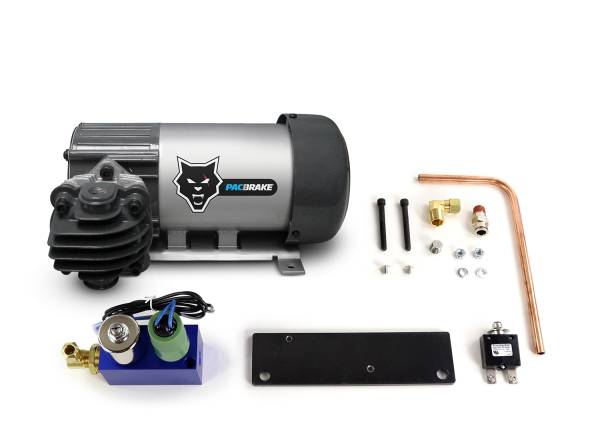 Pacbrake - HP10631 (Basic) 12V HP625 Series Heavy Duty Air Compressor Kit - Horizontal Pump Head