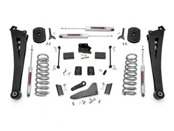 Rough Country - 5 Inch Suspension Lift Kit Coil Springs Radius Arms 14-18 RAM 2500 4WD Diesel Rough Country