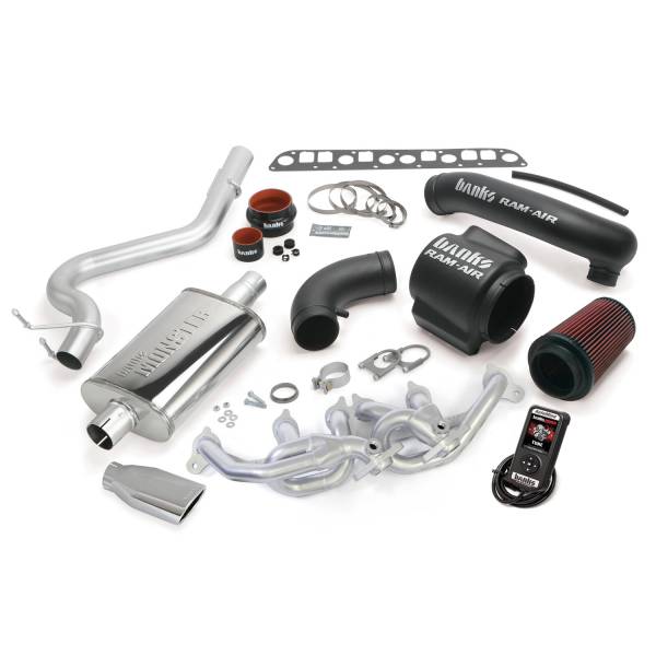 Banks Power - PowerPack Bundle Complete Power System W/AutoMind Programmer Black Tip 00-03 Jeep 4.0L Wrangler TJ Banks Power