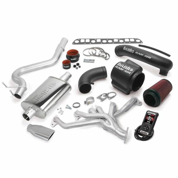Banks Power - PowerPack Bundle Complete Power System W/AutoMind Programmer Black Tip 98-99 Jeep 4.0L Wrangler TJ Banks Power