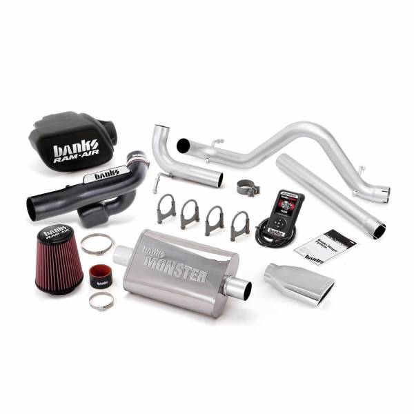 Banks Power - Stinger Bundle Power System W/AutoMind Single Exit Exhaust Chrome Tip 12-14 Jeep 3.6L Wrangler All 4 Door Banks Power