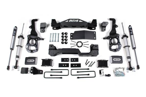 BDS Suspension - 6 Inch Lift Kit FOX 2.0 Strut Ford F150 21-25 4WD 3 Inch Block Kit