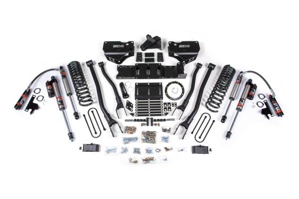 BDS Suspension - 4 Inch Lift Kit w/ 4-Link Ram 3500 19-23 4WD Diesel 6 Bolt Fox 2.0 Performance Shocks