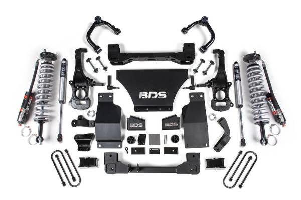 BDS Suspension - 2025 Chevy TB/GMC AT4 1500 4WD 2.5 Inch Suspension Lift Kit V8 Gas 1 Inch Rear Block -Fox 2.5 PES C/O Front Fox 2.0 PS Rear BDS Suspension