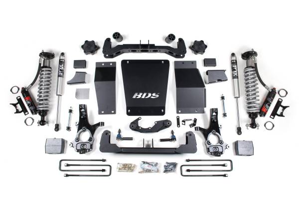 BDS Suspension - 6 Inch Lift Kit FOX 2.0 Performance Block Lift Coil-Over Cast Steel 14-18 Silverado/Sierra 1500 4WD BDS Suspension