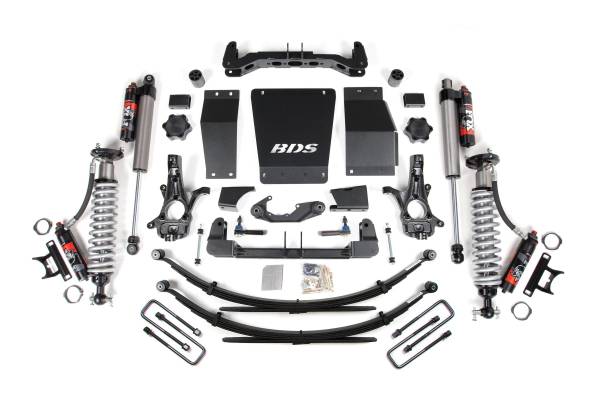 BDS Suspension - 6 Inch Lift Kit FOX 2.5 Performance Elite Leaf Springs Coil-Over Cast Steel 14-18 Silverado/Sierra 1500 4WD BDS Suspension