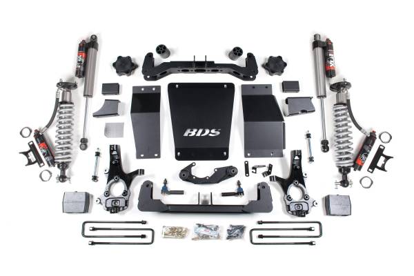 BDS Suspension - 6 Inch Lift Kit FOX 2.5 Performance Elite Block Lift Coil-Over Cast Steel 14-18 Silverado/Sierra 1500 4WD BDS Suspension