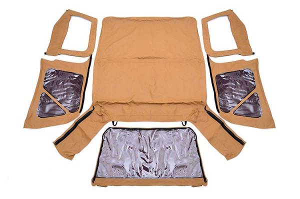 Rough Country - Jeep Replacement Soft Top Spice 97-06 TJ Wrangler Half Steel Doors Rough Country