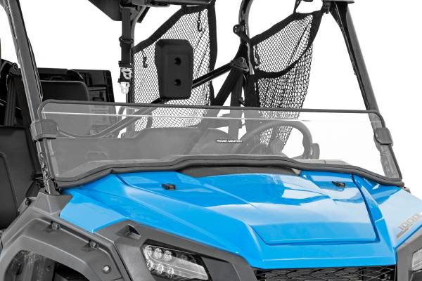 Rough Country - Honda Scratch Resistant Half Windshield (16-20 Pioneer 1000) Rough Country