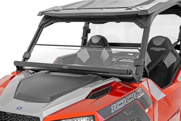 Rough Country - Half Windshield Scratch Resistant 20-22 Polaris General XP 1000/General XP 4 1000 Rough Country
